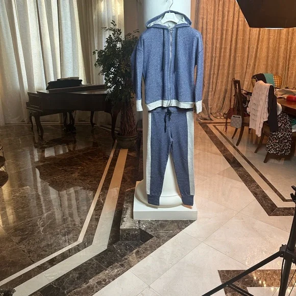 Cosabella Loungewear Set | Zip Hoodie & Jogger Pants | Luxury Homewear - Picture 3 of 12